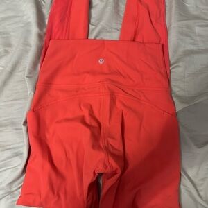 Coral/Pink Lululemon leggings! Size 6